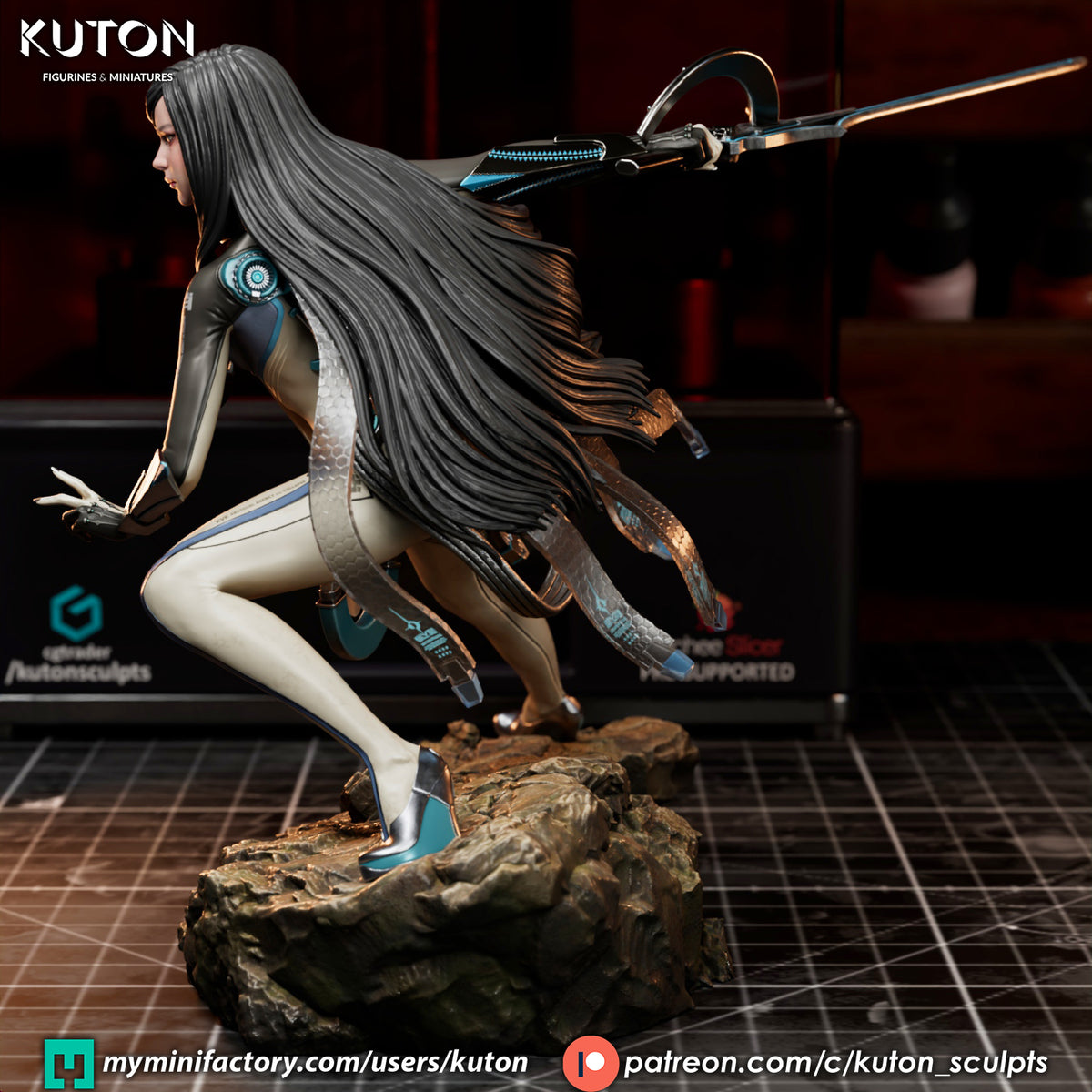 Raven Statue 3D-Printed Kit