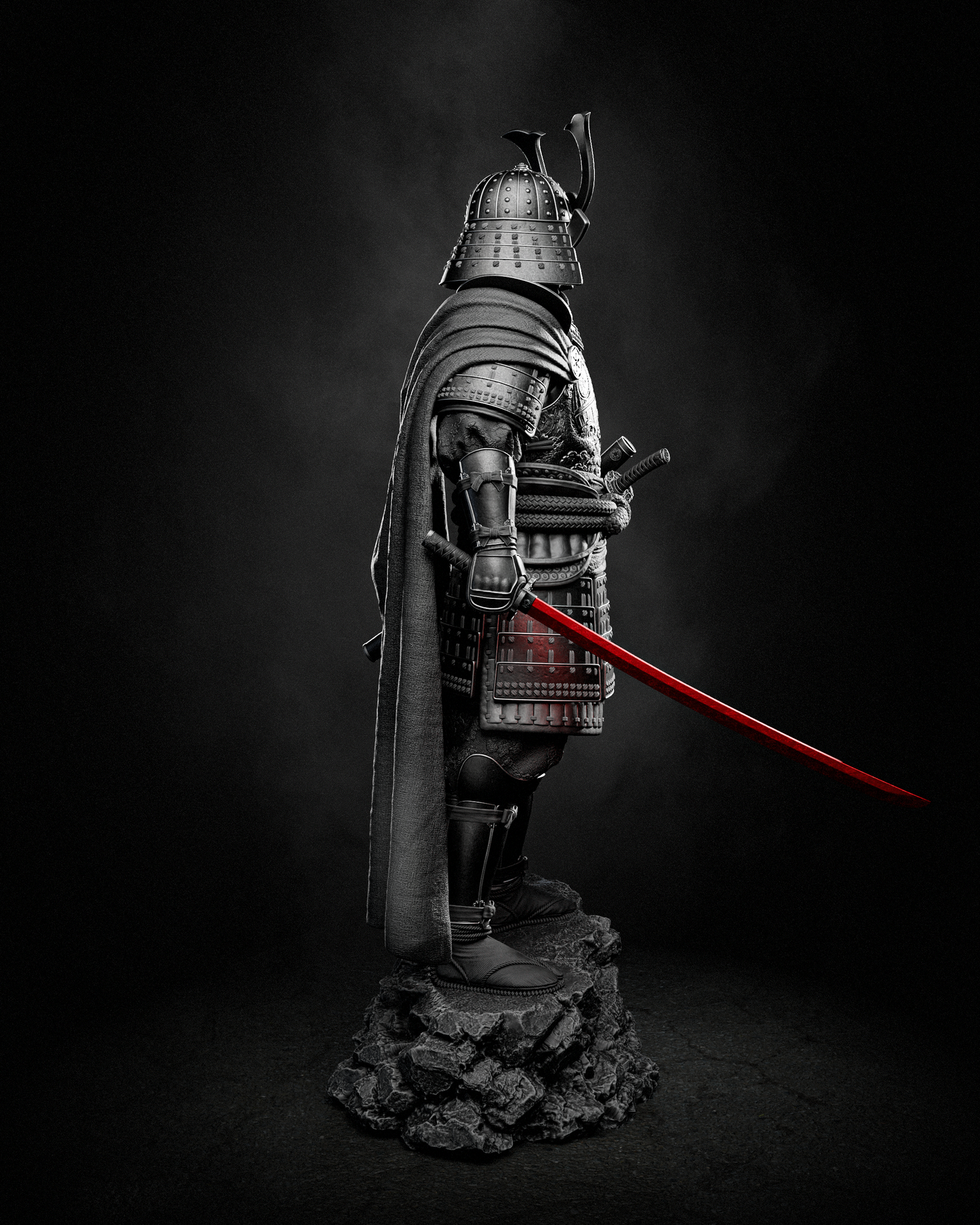 Darth Vader Samurai Statue 3D-Printed Kit