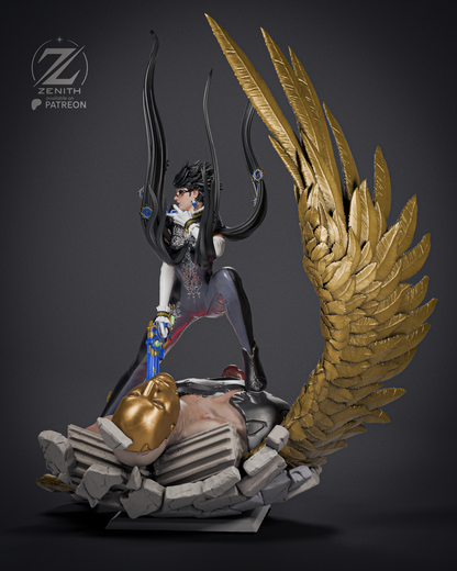 Bayonetta Statue 3D-Printed Kit