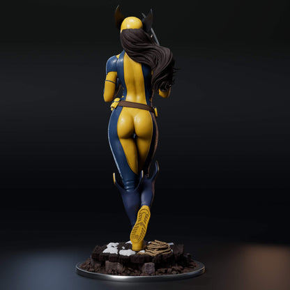 Laura Kinney Wolverine Statue 3D-Printed Kit