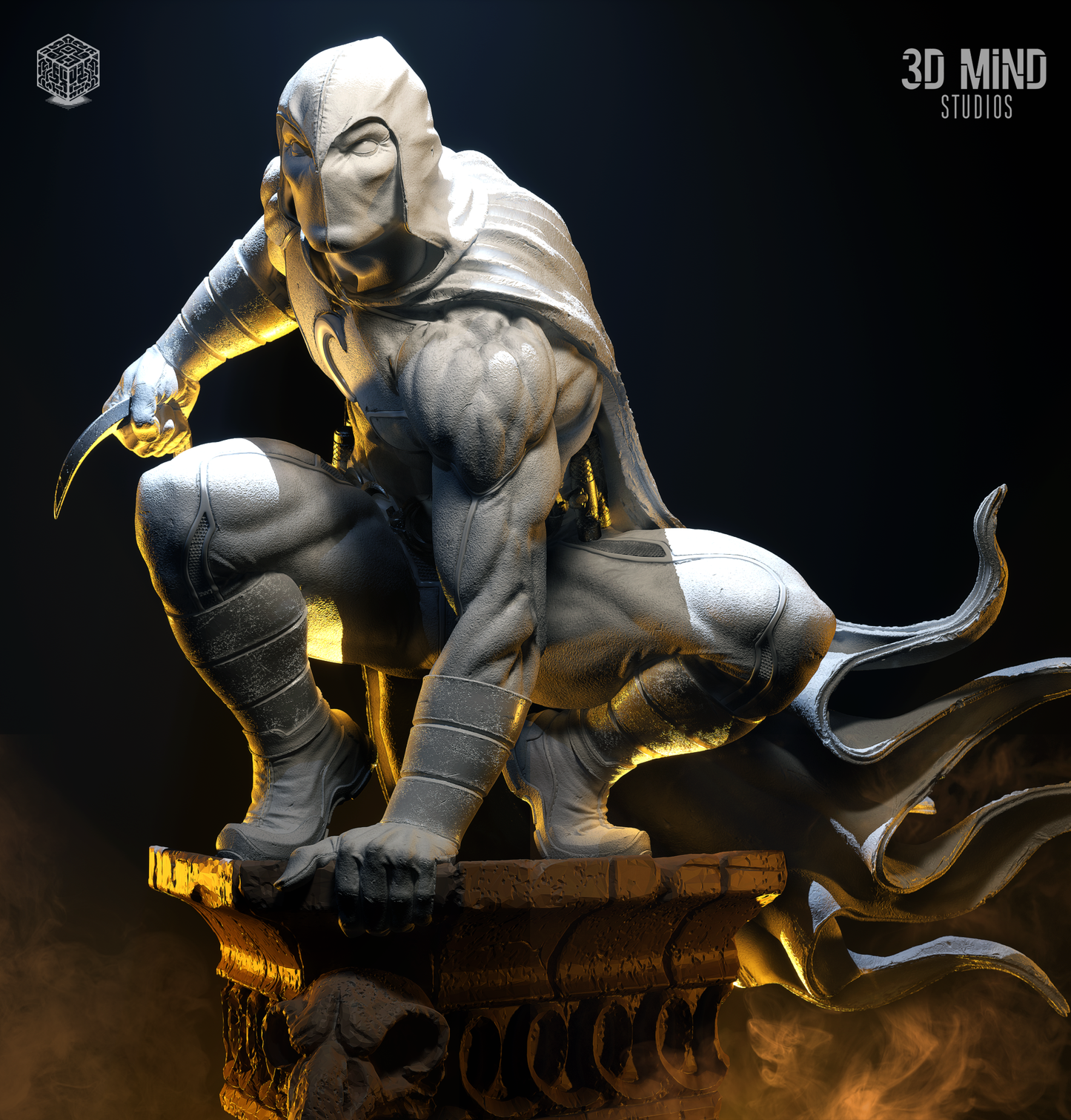 Moonknight Statue 3D-Printed Kit