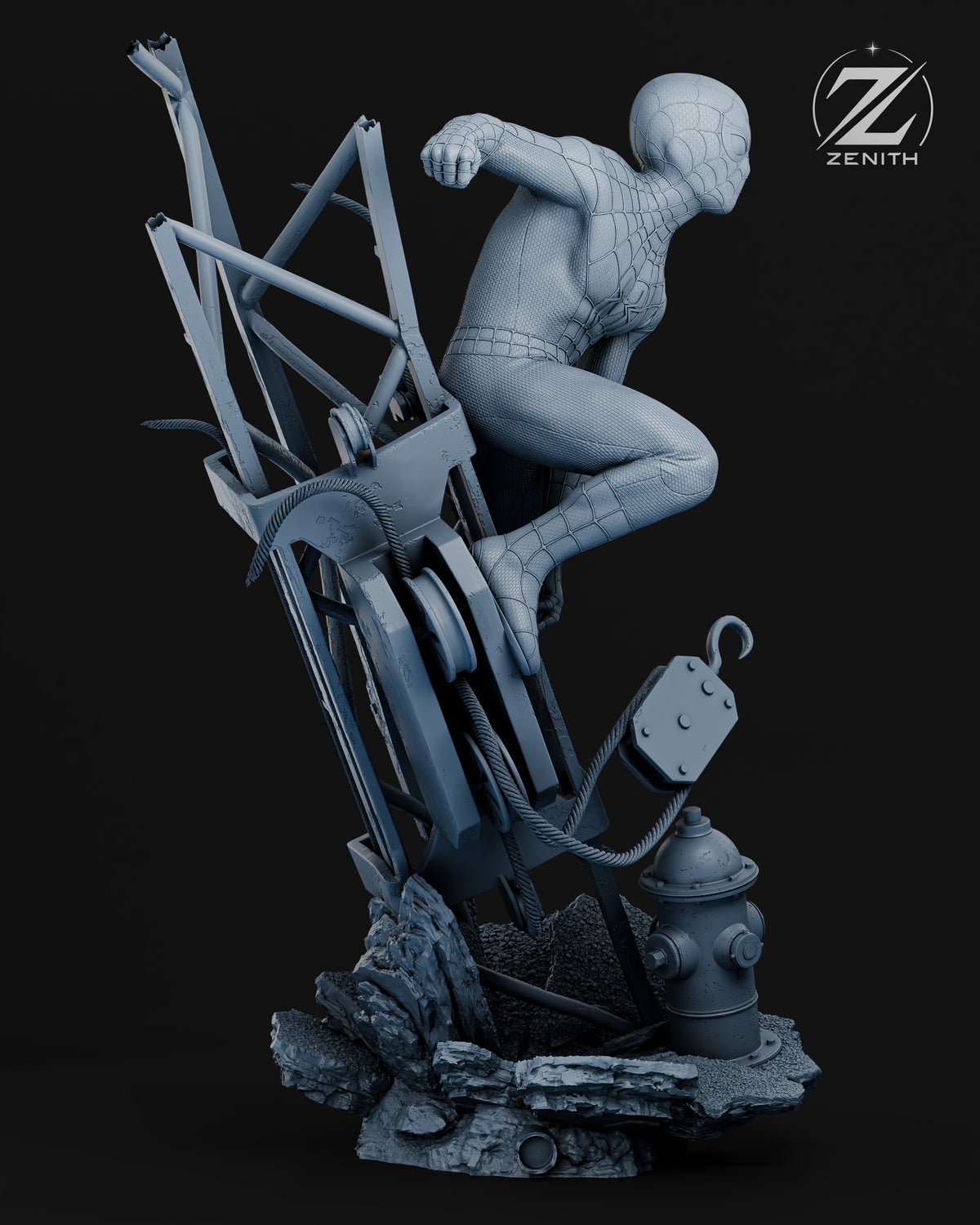 Spiderman Statue 3D-Printed Kit