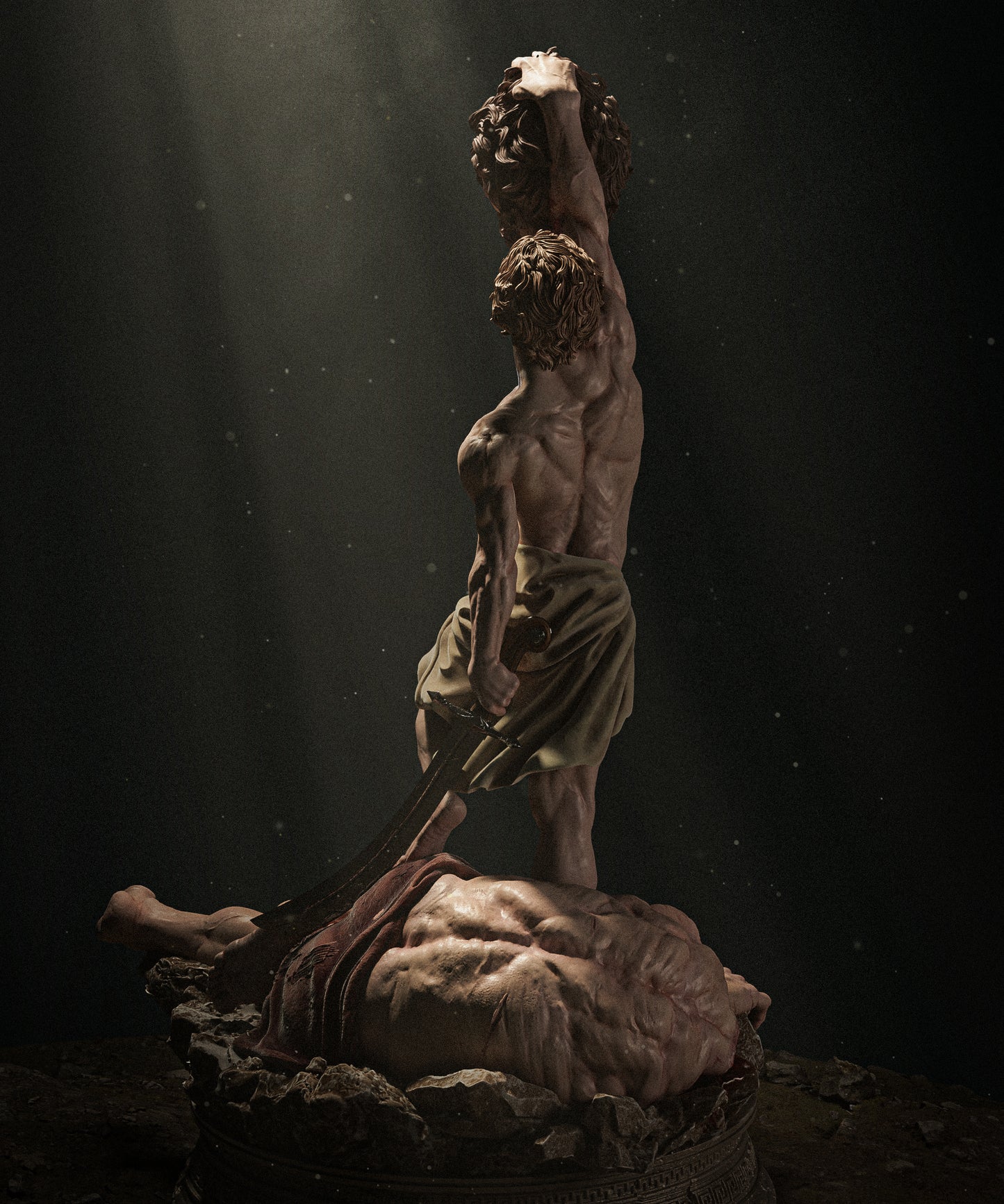 David Vs Goliath Statue 3D-Printed Kit