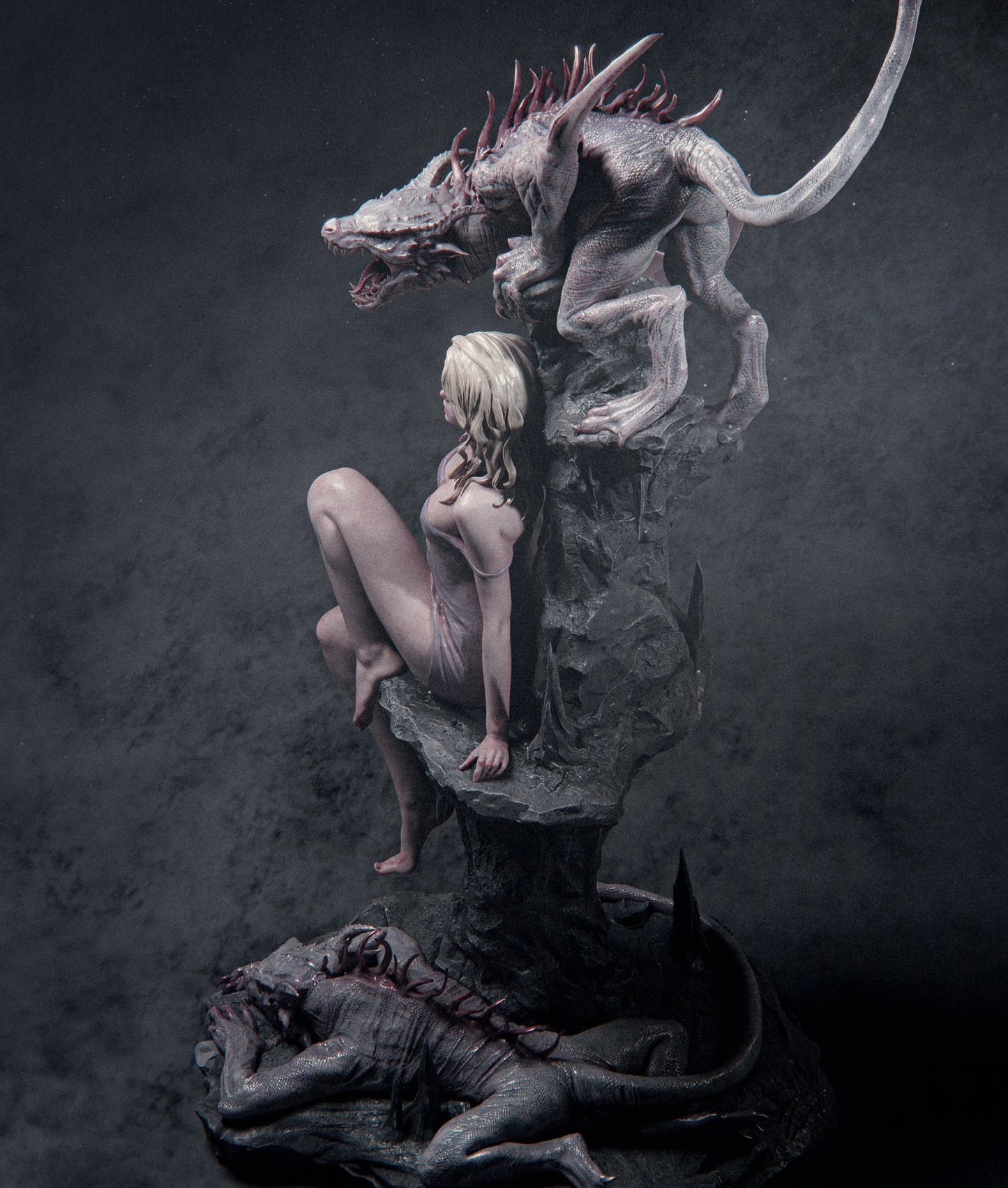 Elegy Of The Wyrm Statue