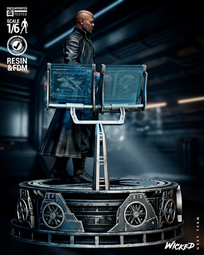 Nick Fury Statue 3D-Printed Kit