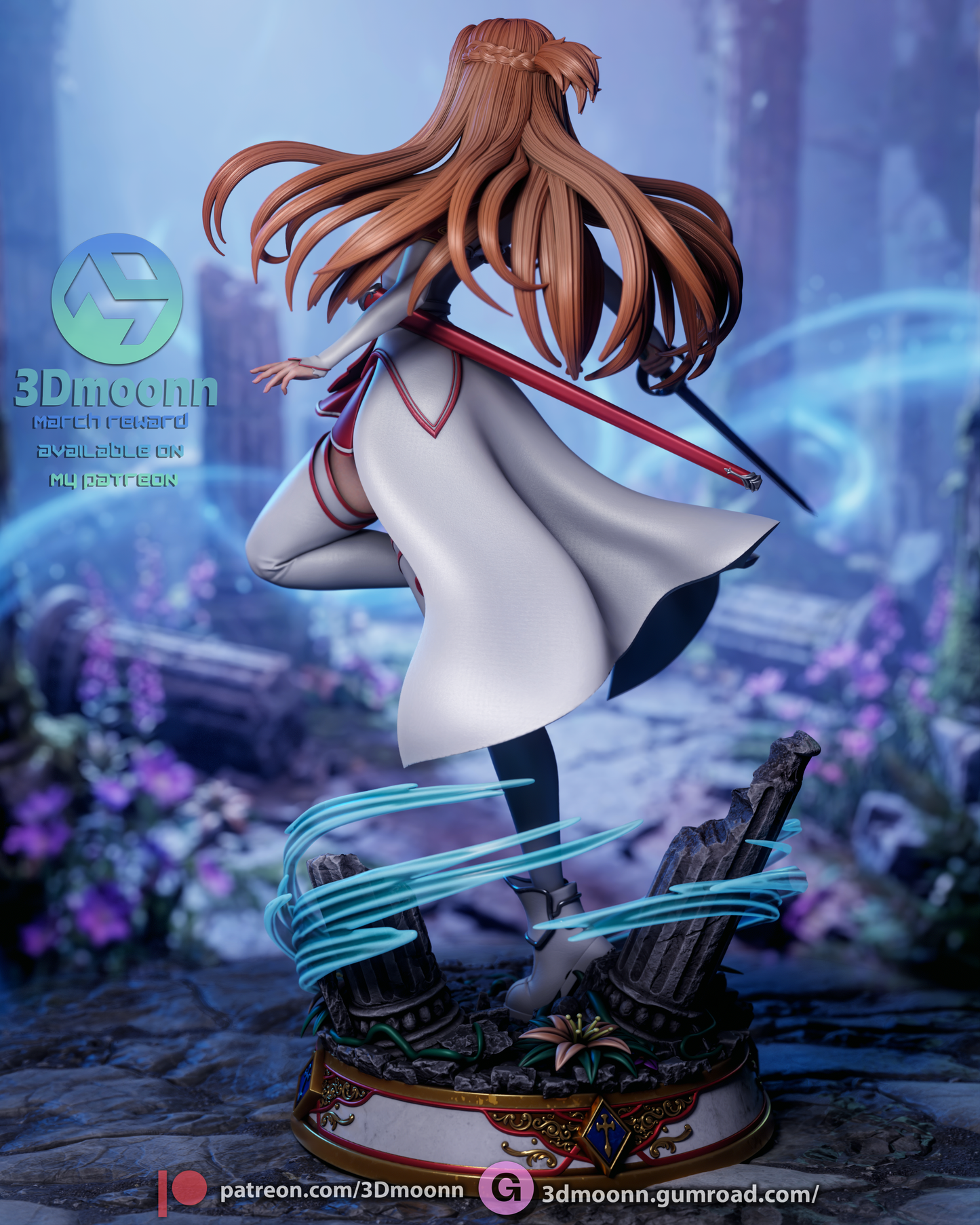Asuna Statue 3D-Printed Kit