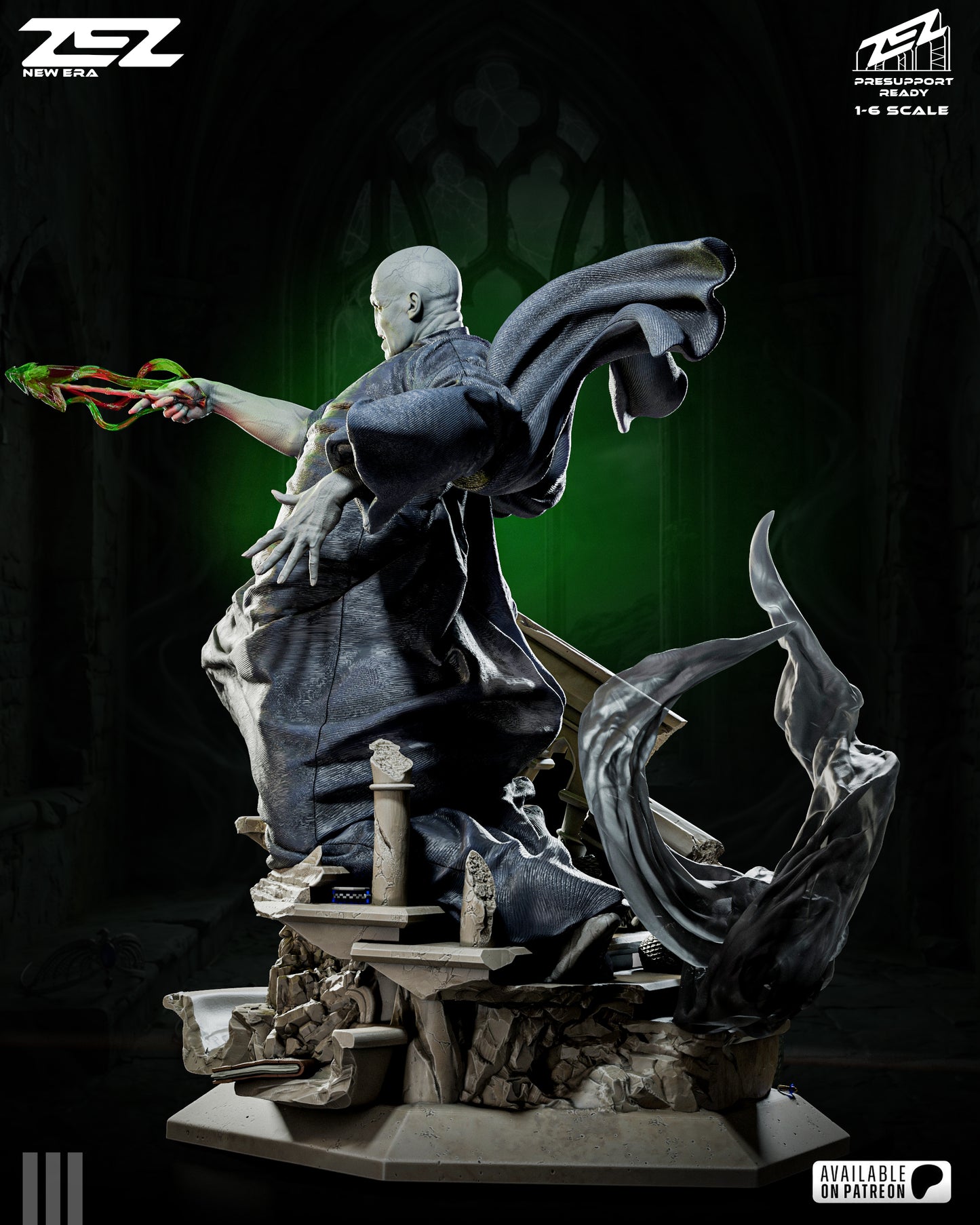 Voldemort Statue 3D-Printed Kit