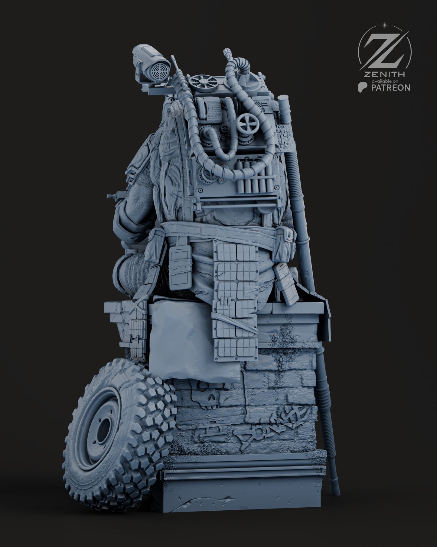 Donatello TMNT Statue 3D-Printed Kit