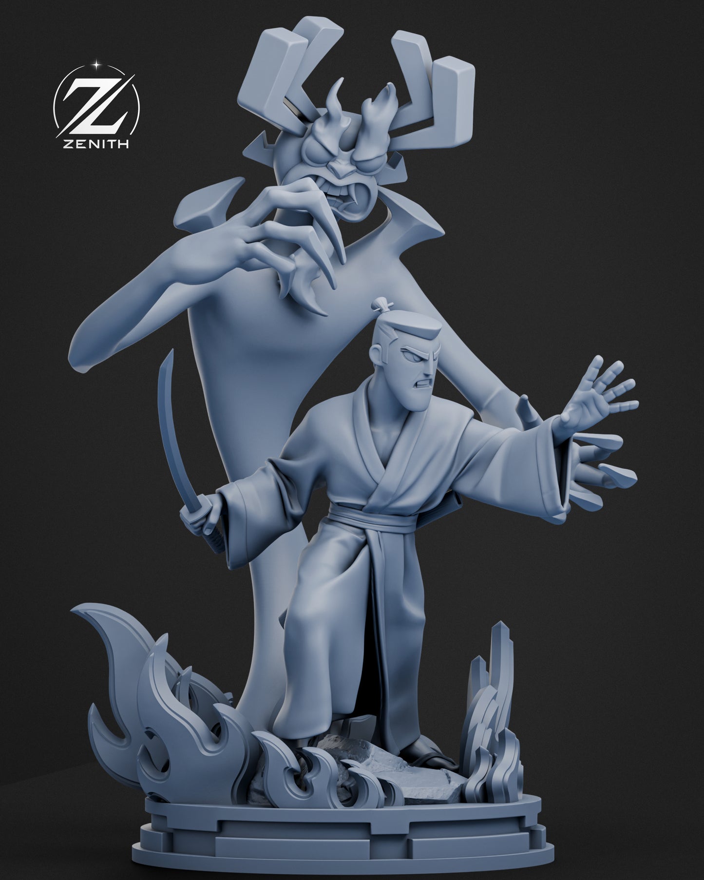 Samurai Jack Statue 3D-Printed Kit
