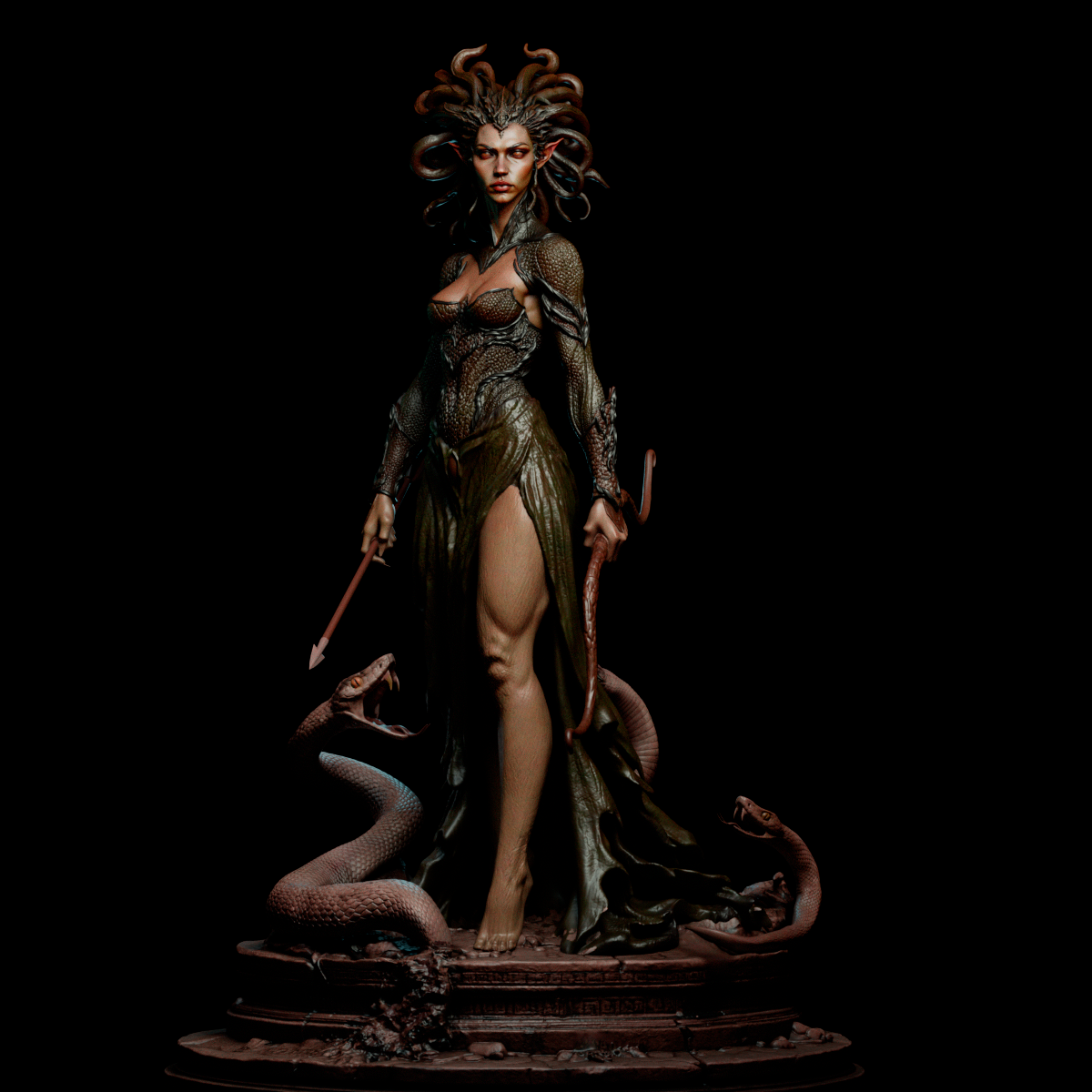 Medusa Statue 3D-Printed Kit