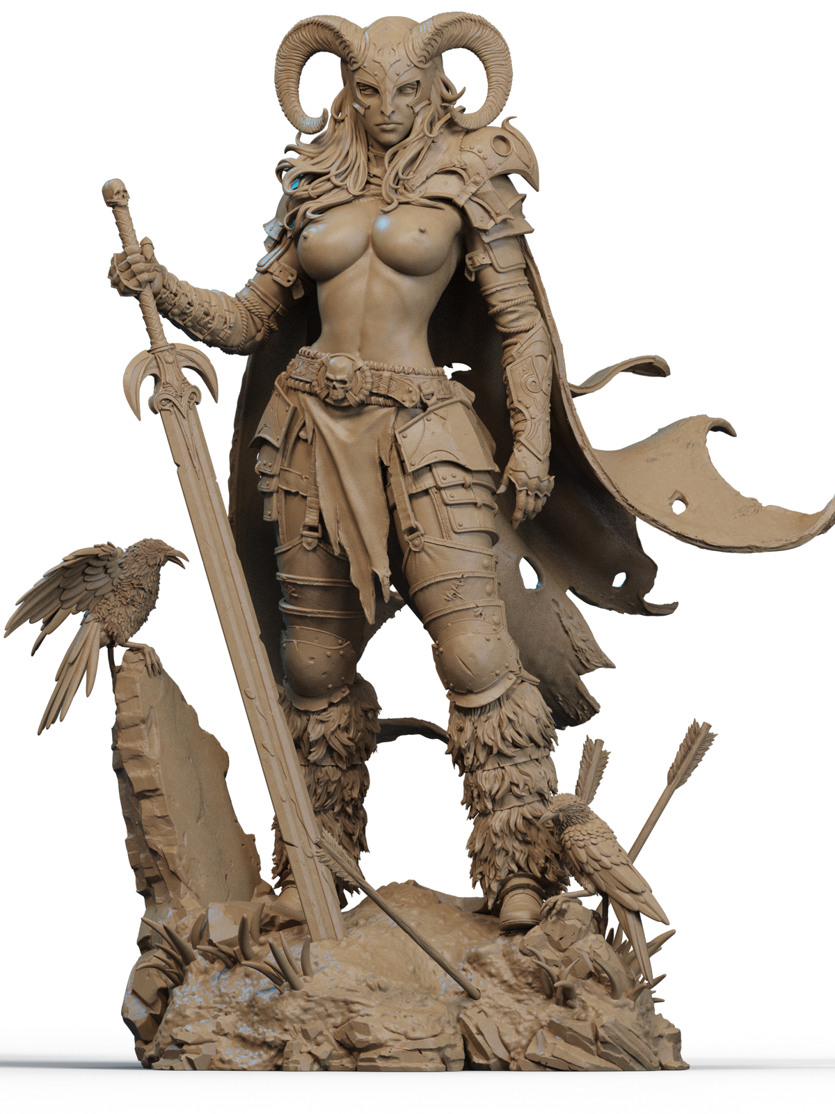 Warrior Of The North Statue 3D-Printed Kit
