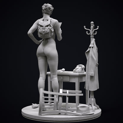 Catwoman Statue 3D-Printed Kit