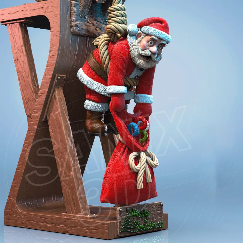 Santa & Grinch Statue