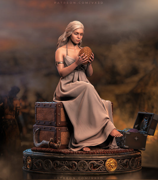 Daenerys Statue 3D-Printed Kit