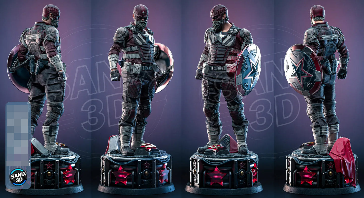 Red Guardian Statue 3D-Printed Kit