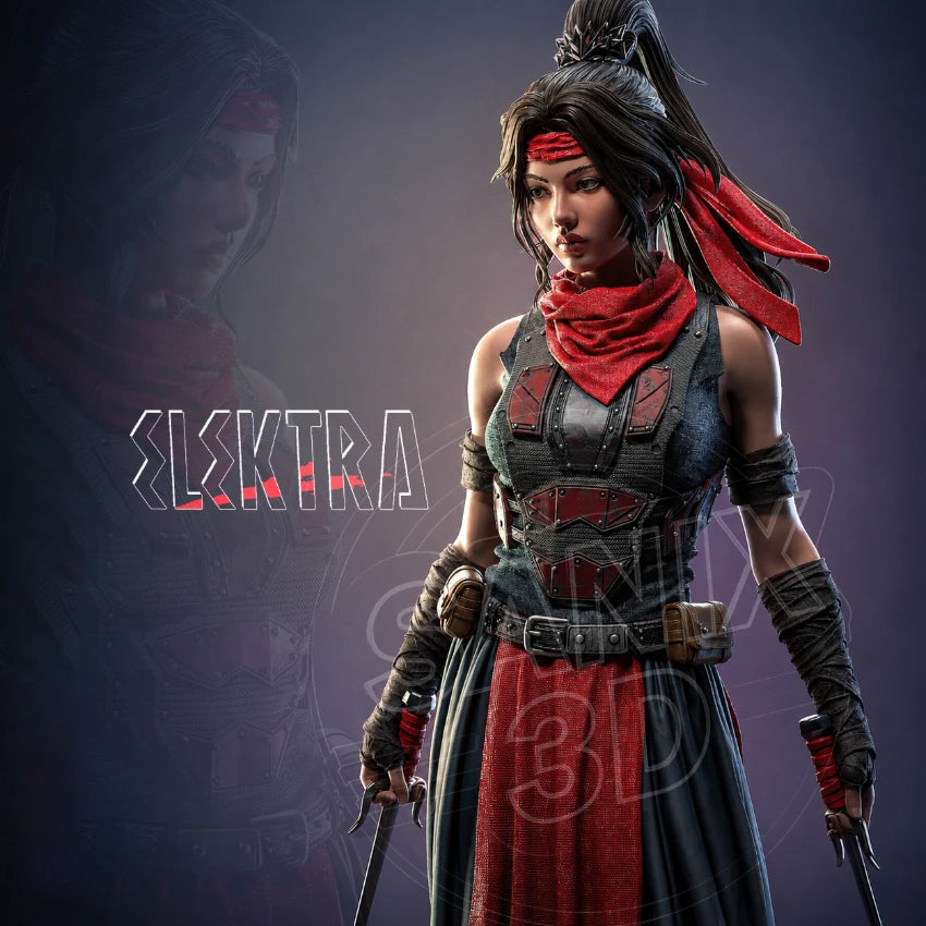 Elektra (Assassin) Statue 3D-Printed Kit