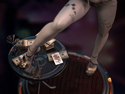 Gotham's Tease Harley Quinn Statue