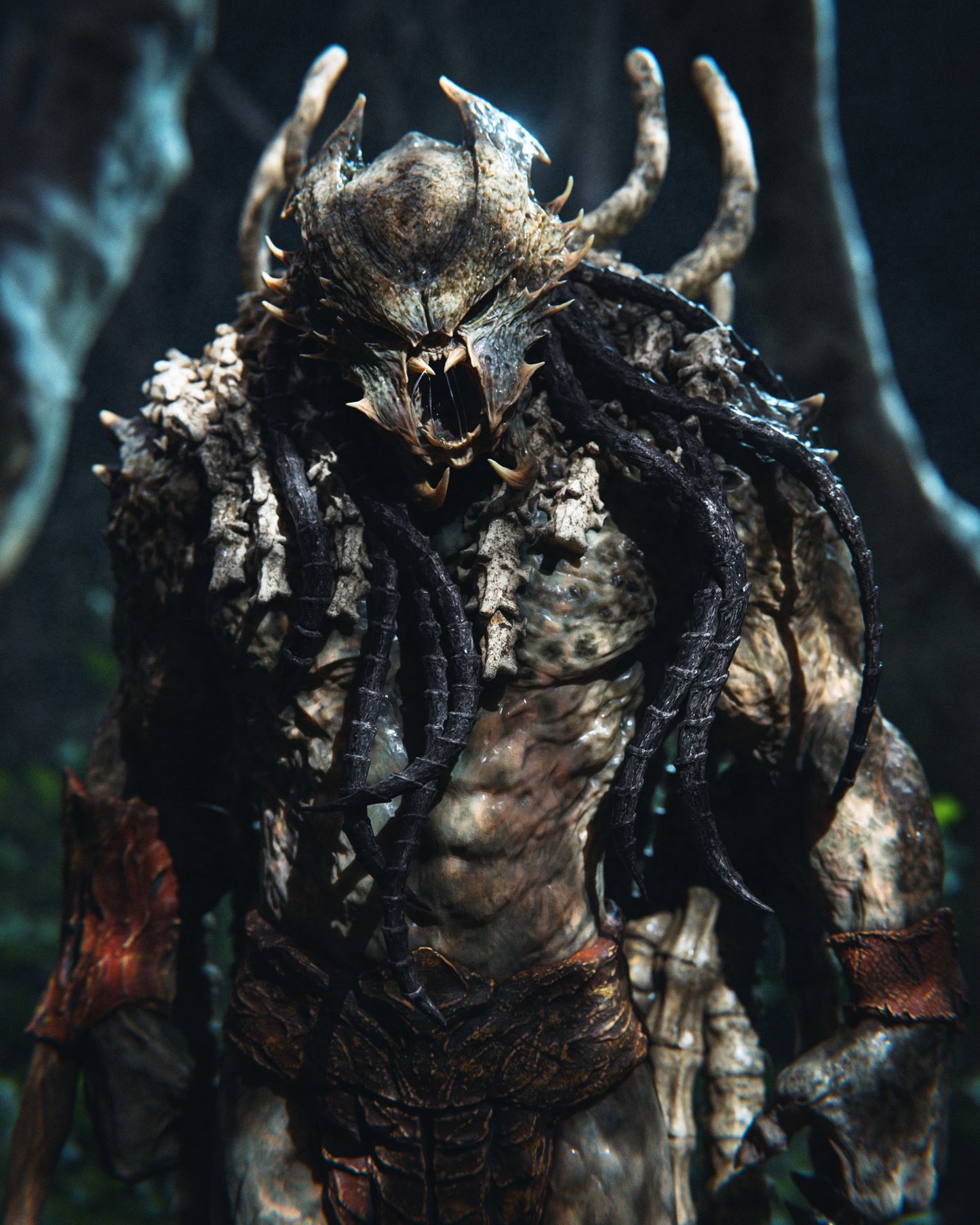 Predator King Statue 3D-Printed Kit