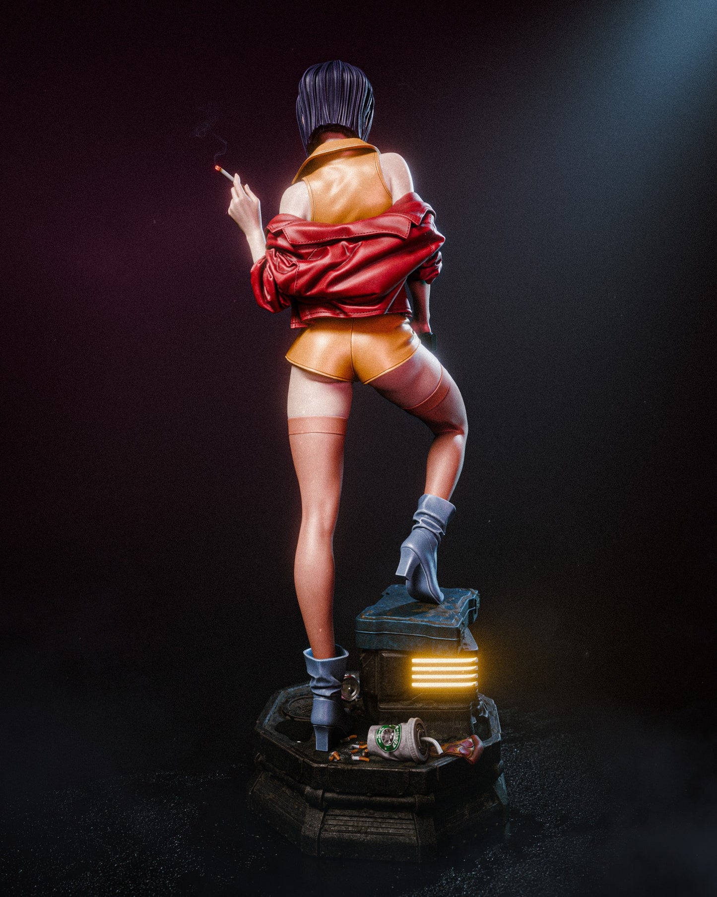 Faye Valentine Statue 3D-Printed Kit
