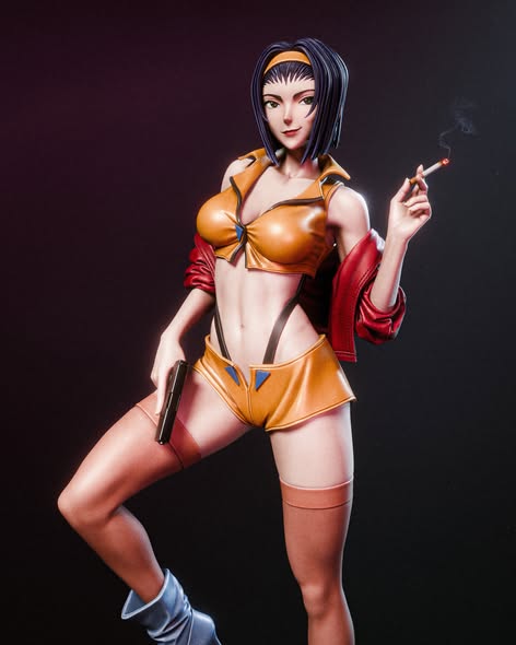 Faye Valentine Statue 3D-Printed Kit