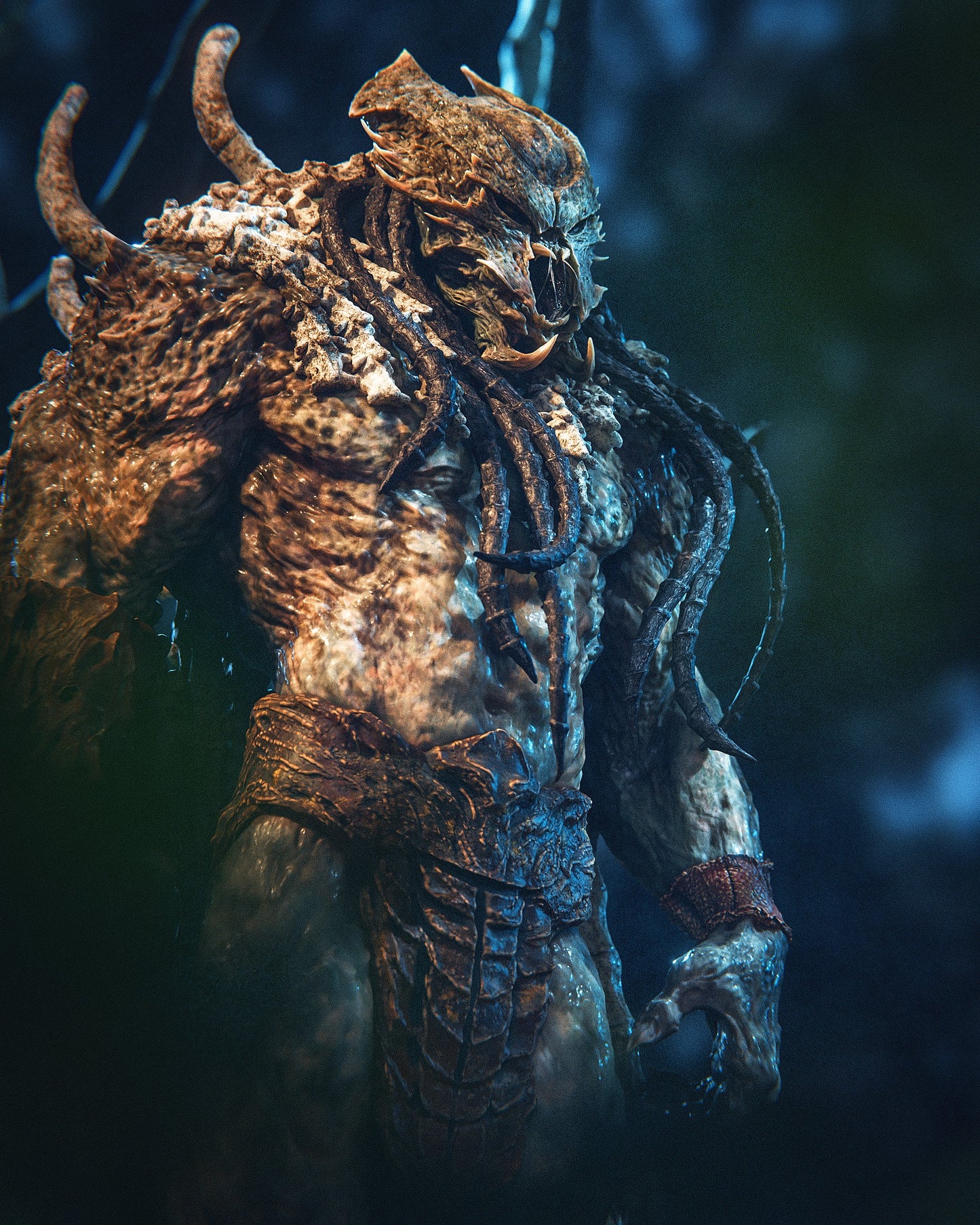Predator King Statue 3D-Printed Kit