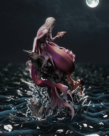 Mermaid Statue 3D-Printed Kit