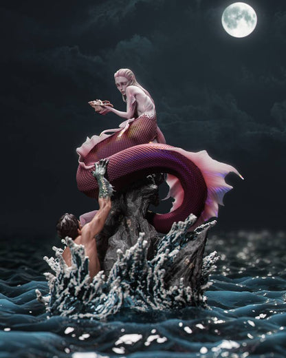 Mermaid Statue 3D-Printed Kit