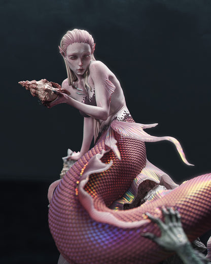 Mermaid Statue 3D-Printed Kit