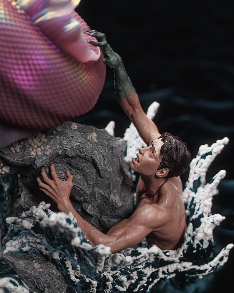 Mermaid Statue 3D-Printed Kit