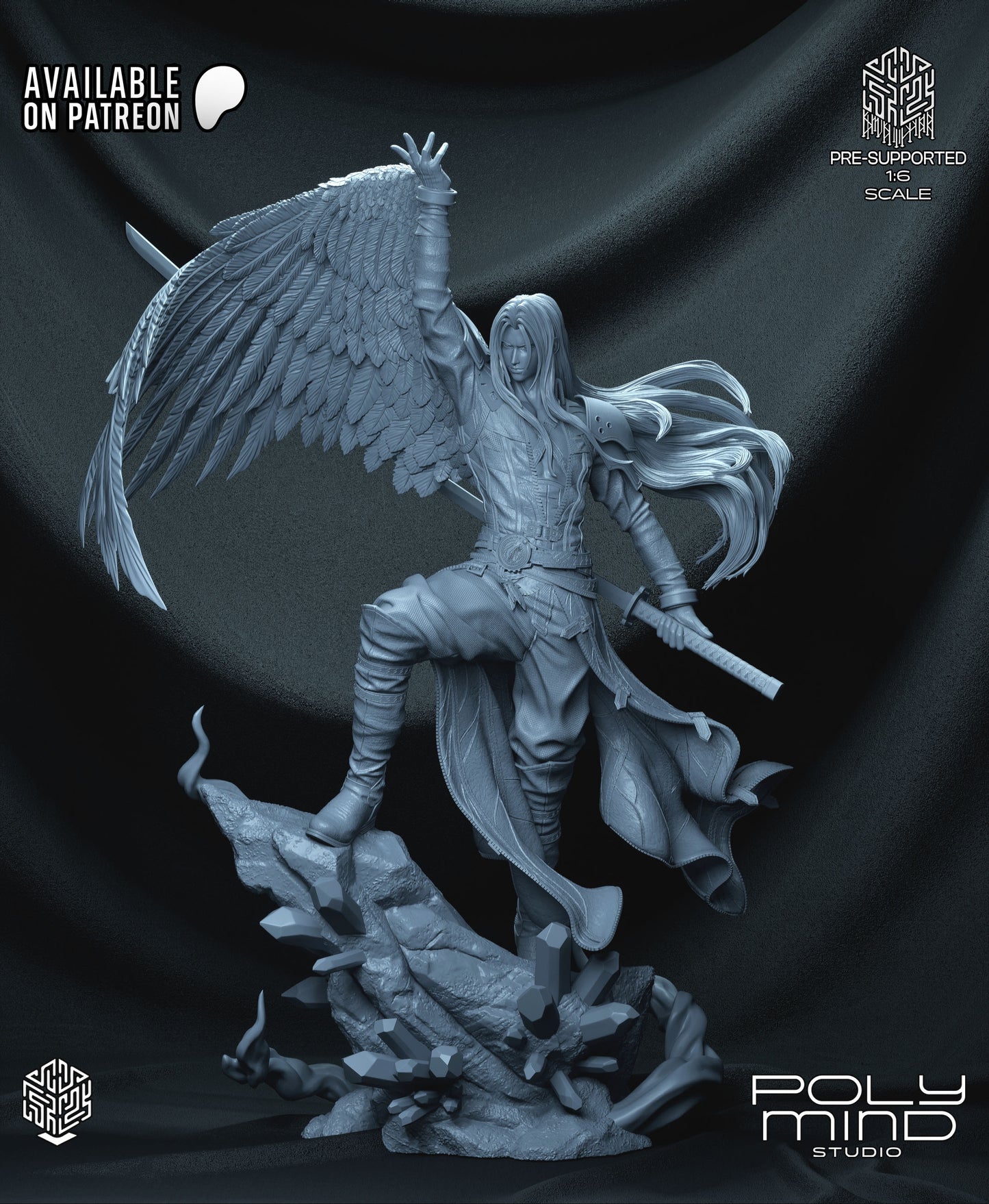 Sephiroth Statue 3D-Printed Kit