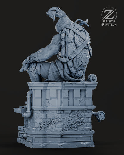 Michelangelo TMNT Statue 3D-Printed Kit