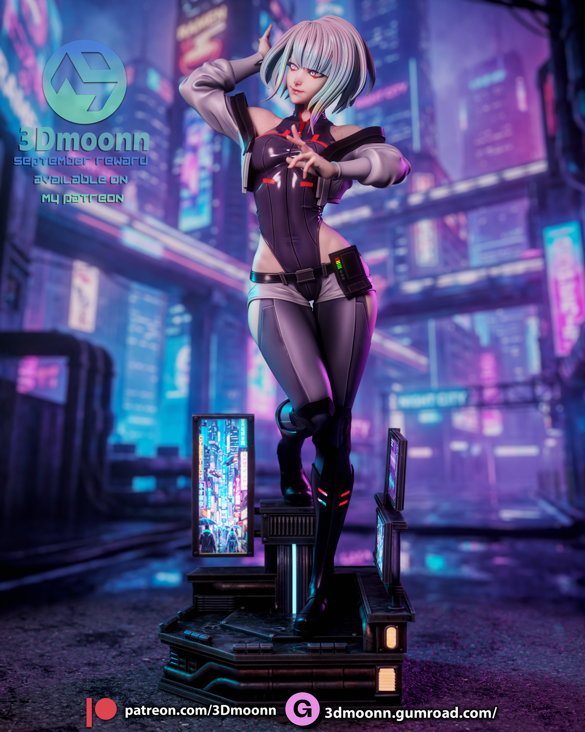 Lucy - Cyberpunk Edgerunners 3D-Printed Kit
