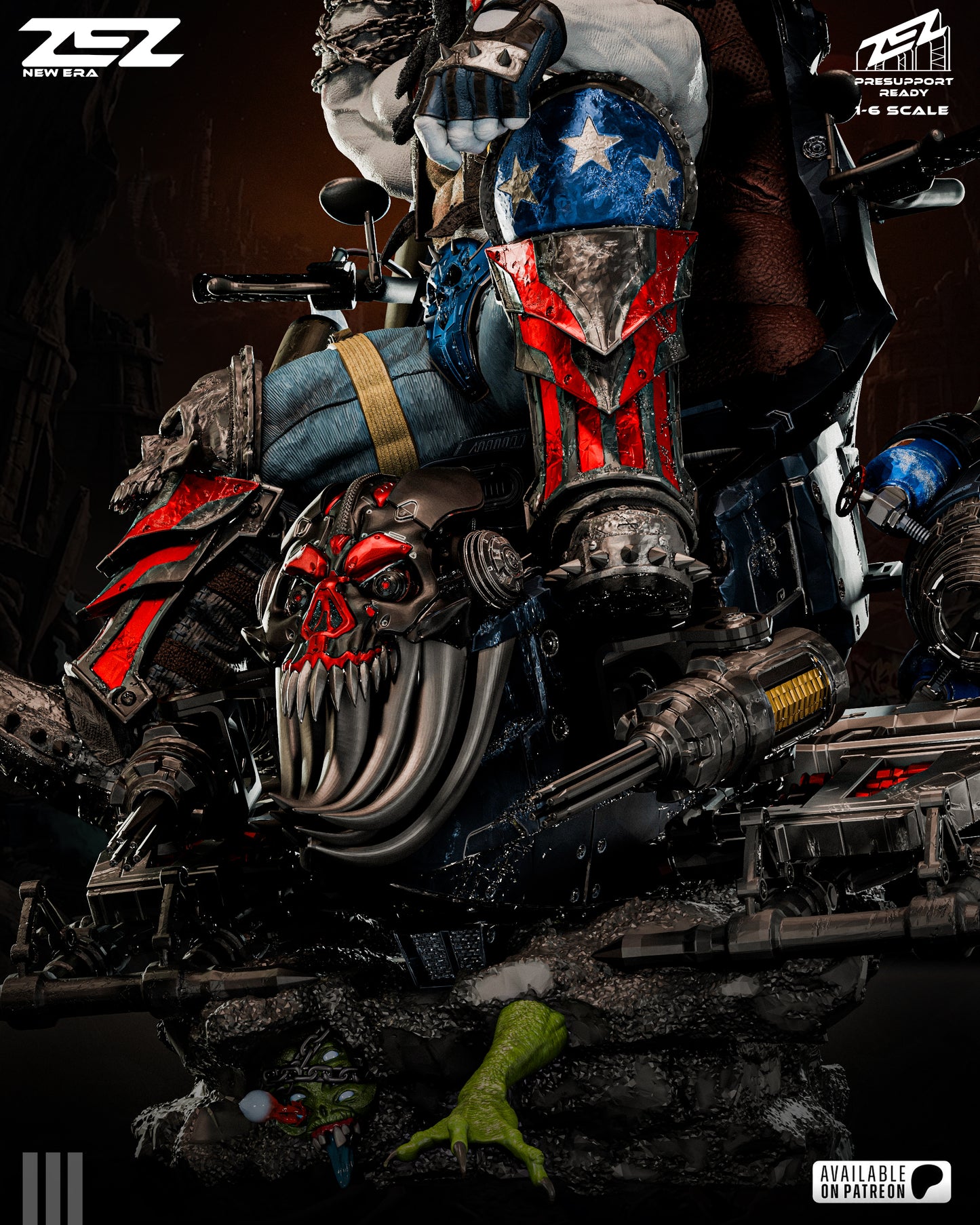 Lobo (Throne) Statue 3D-Printed Kit