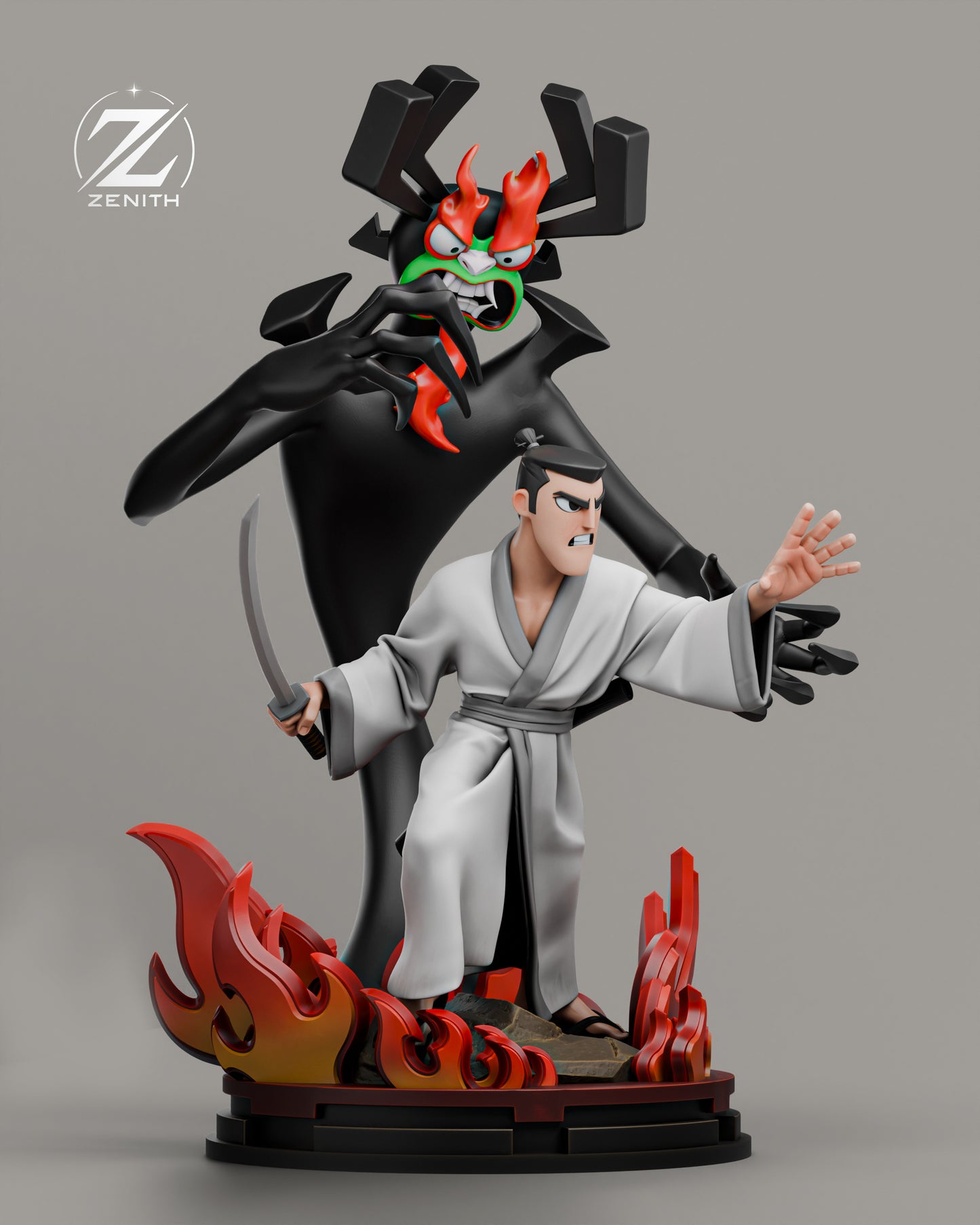 Samurai Jack Statue 3D-Printed Kit