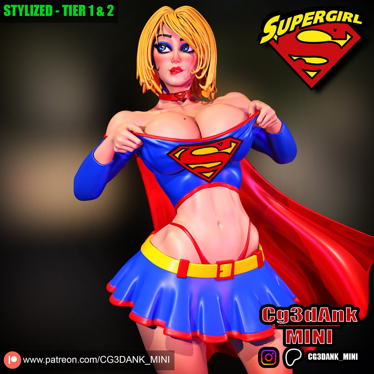 Supergirl Statue