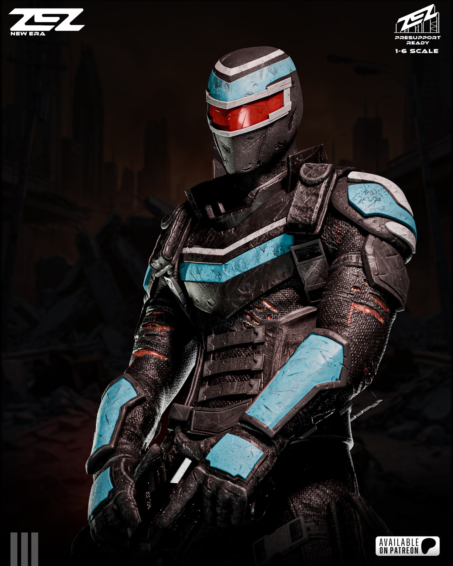 Vigilante Statue 3D-Printed Kit