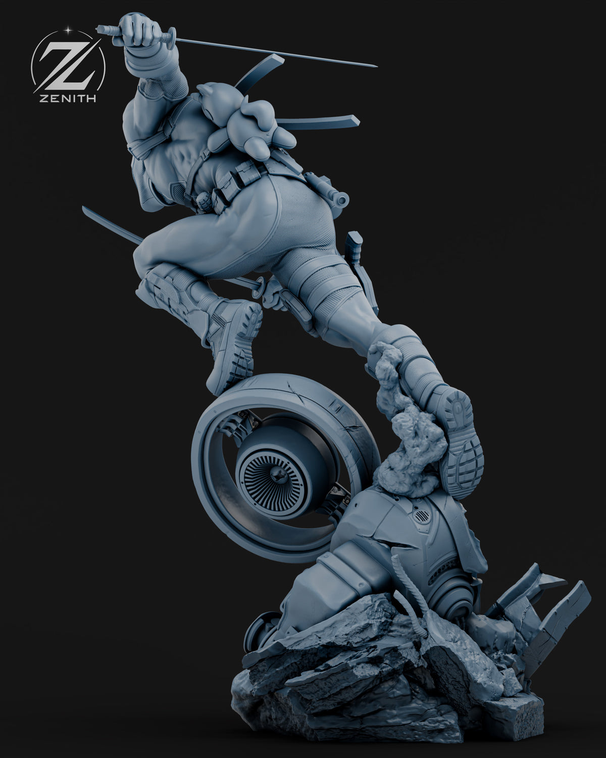Deadpool Statue 3D-Printed Kit