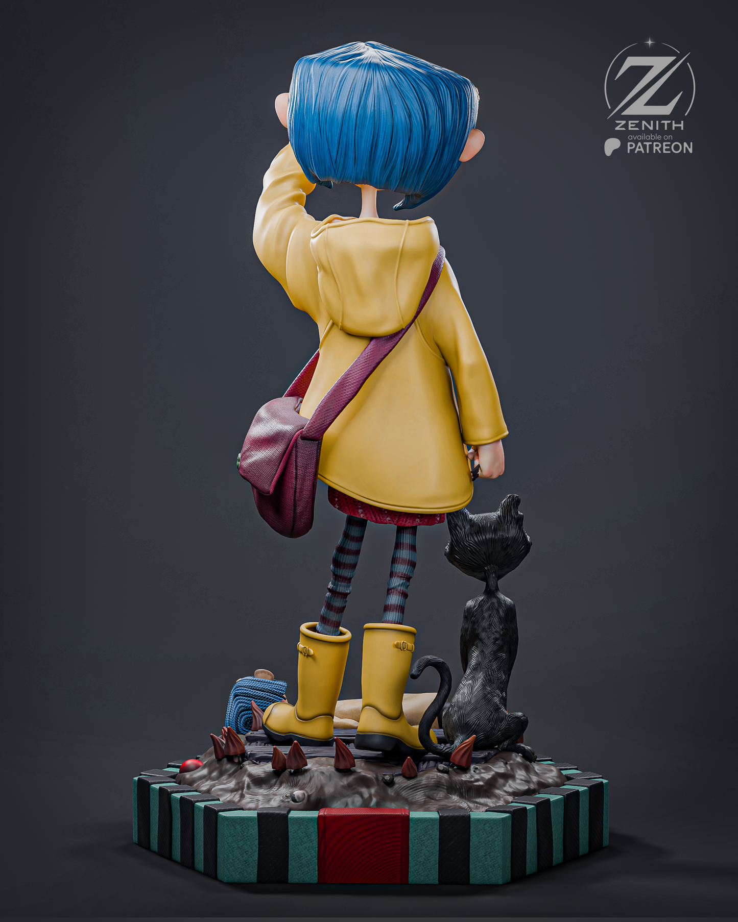 Coraline Statue 3D-Printed Kit