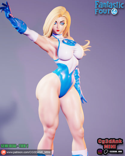 Invisible Girl Statue 3D-Printed Kit
