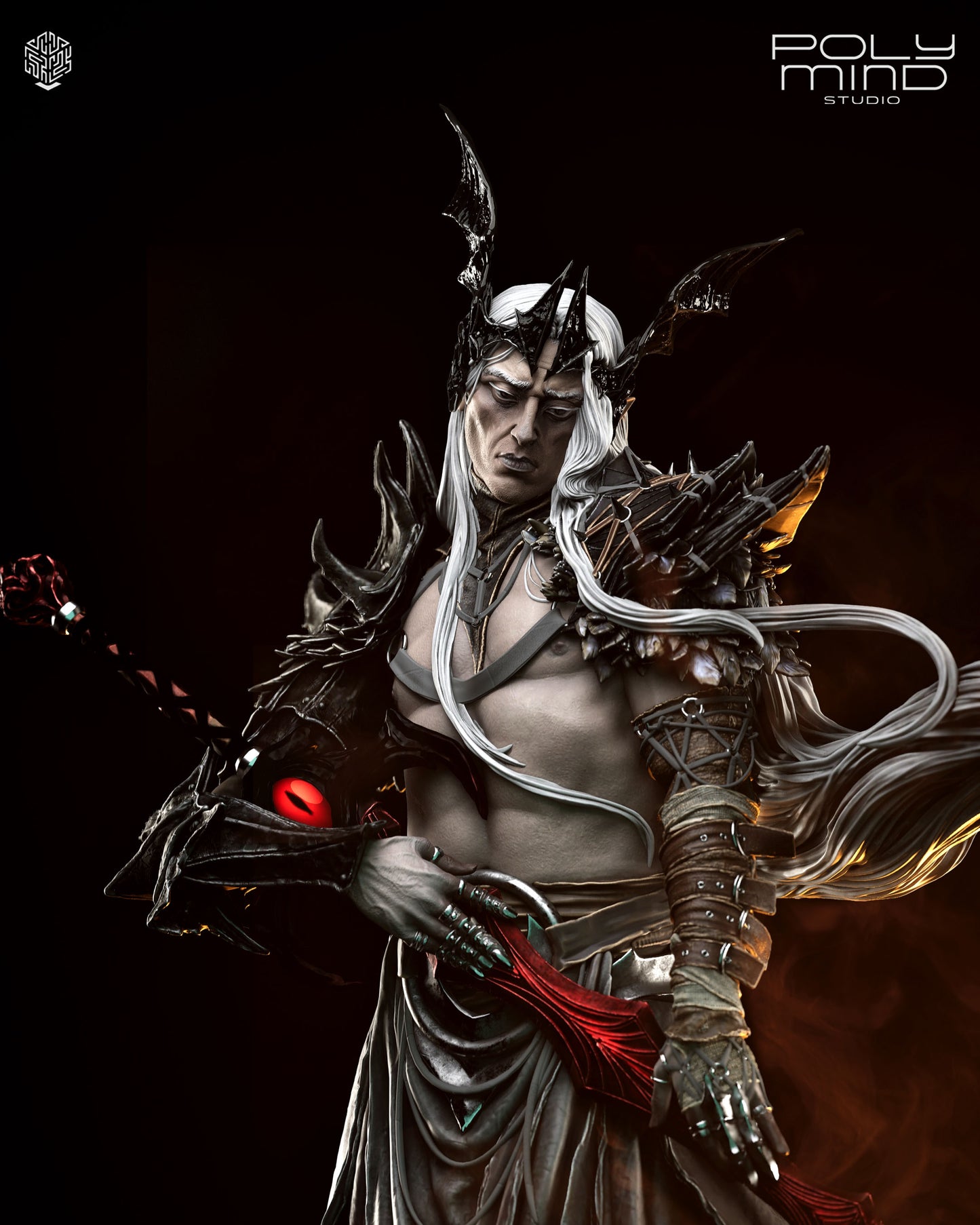 Elf King Statue 3D-Printed Kit