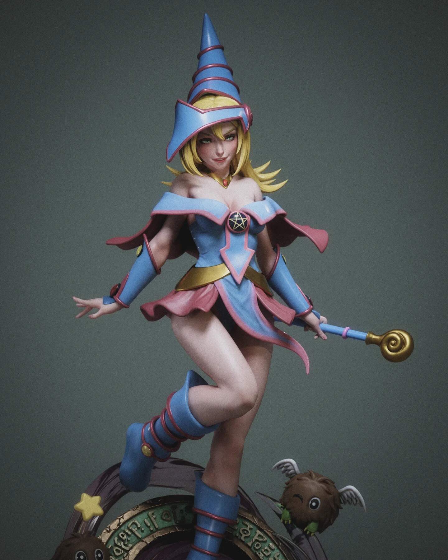 Dark Magician Girl Statue 3D-Printed Kit