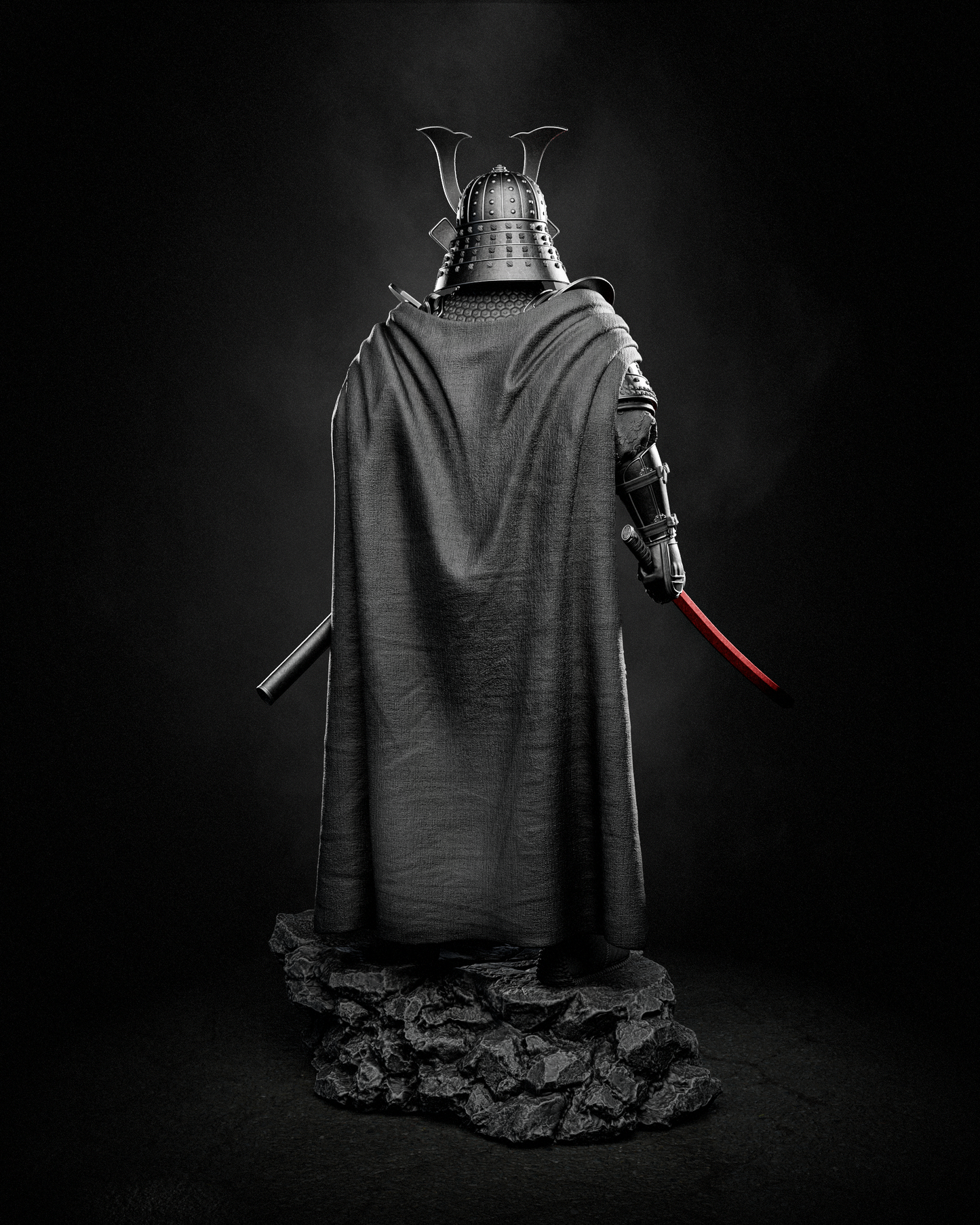 Darth Vader Samurai Statue 3D-Printed Kit