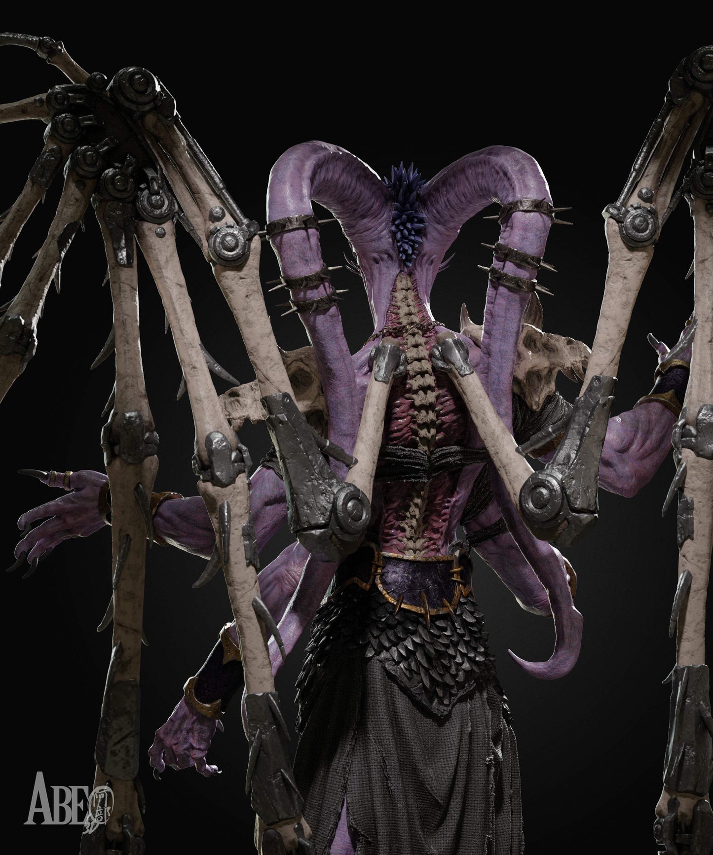 Ninefold Sorcerer Statue 3D-Printed Kit
