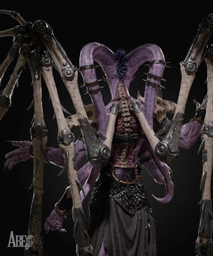 Ninefold Sorcerer Statue 3D-Printed Kit