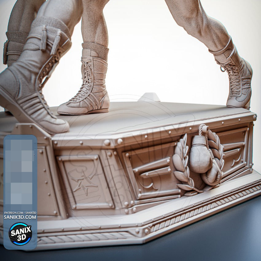 Rocky VS Drago Statue 3D-Printed Kit
