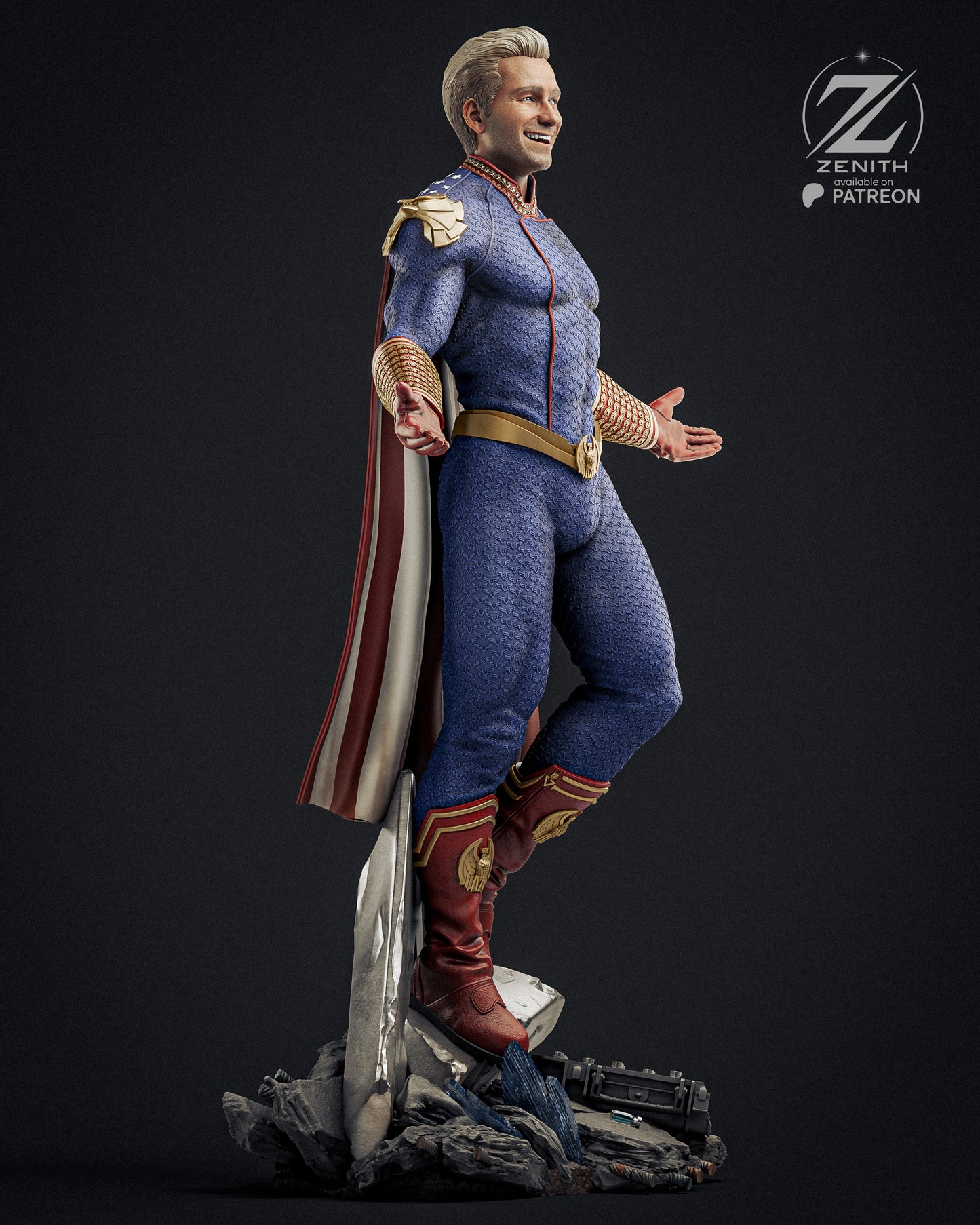 Homelander Statue 3D-Printed Kit
