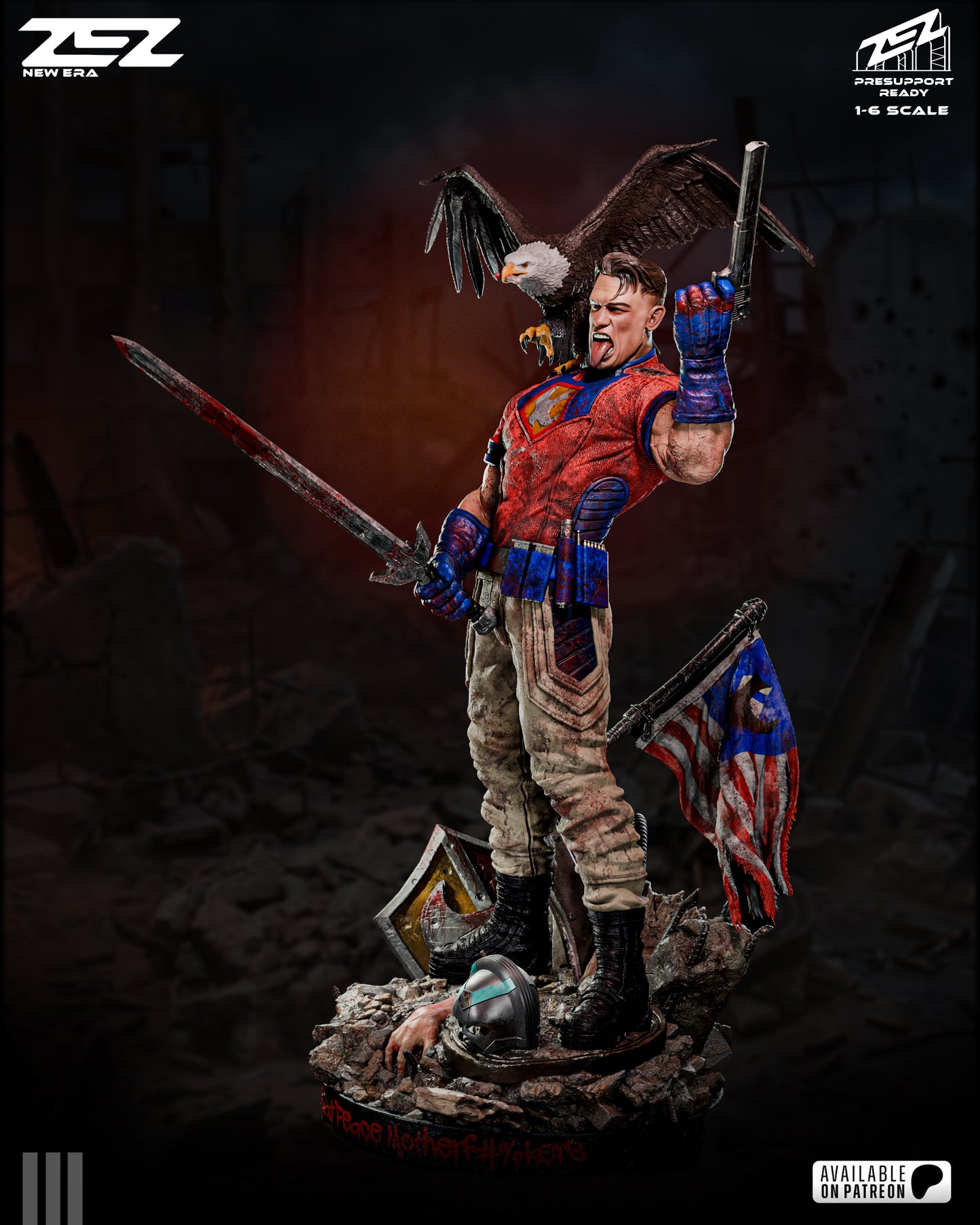 Peacemaker Statue 3D-Printed Kit