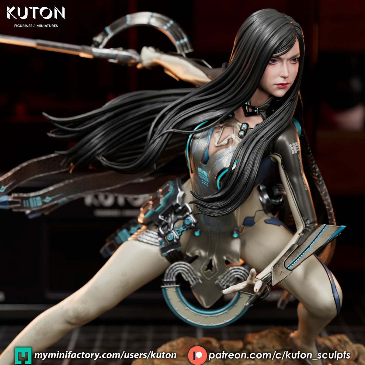 Raven Statue 3D-Printed Kit