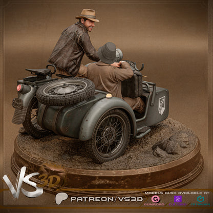 Indiana Jones Diorama Statue 3D-Printed Kit