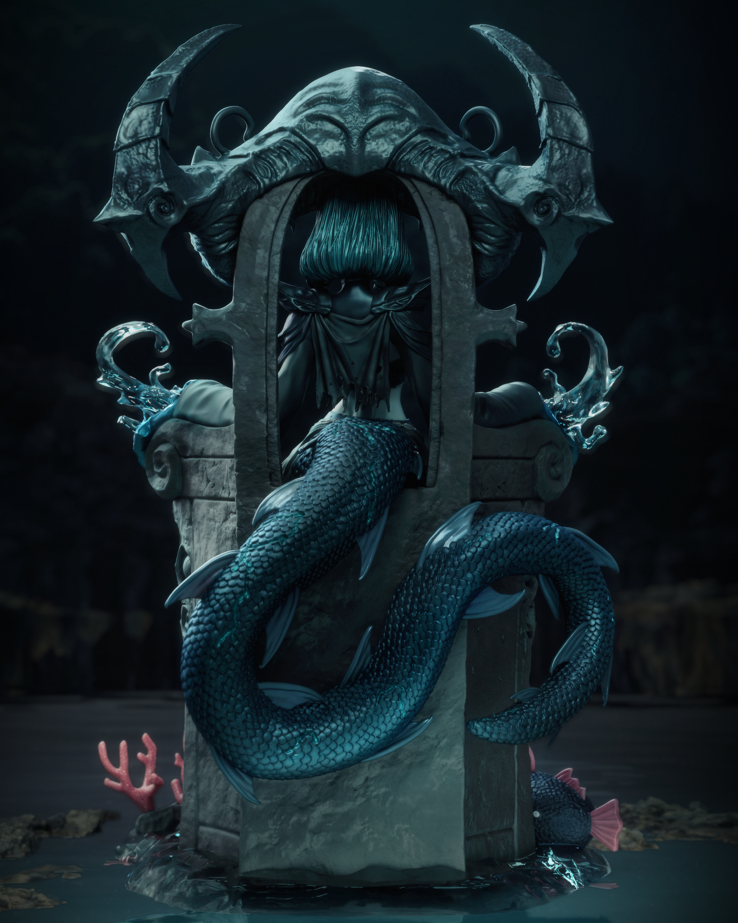 Azashara Statue 3D-Printed Kit
